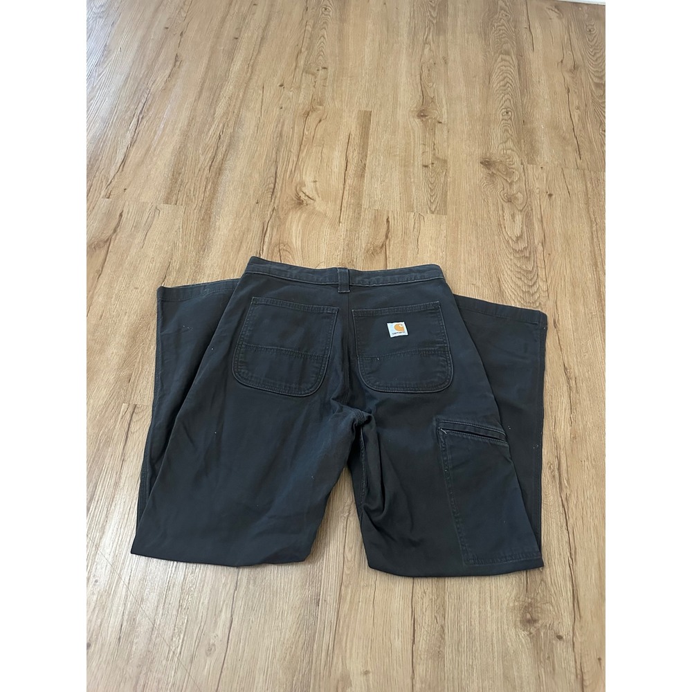 Carhartt 102291-306 Rugged Flex Relaxed Fit Carpenter Pants Mens 31x30 Black